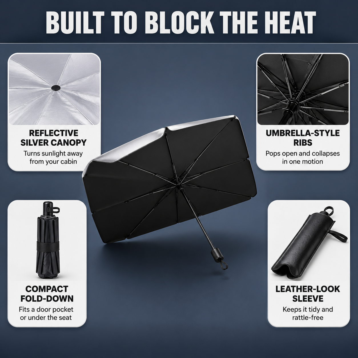 ShadeShield™ Car Windshield Umbrella